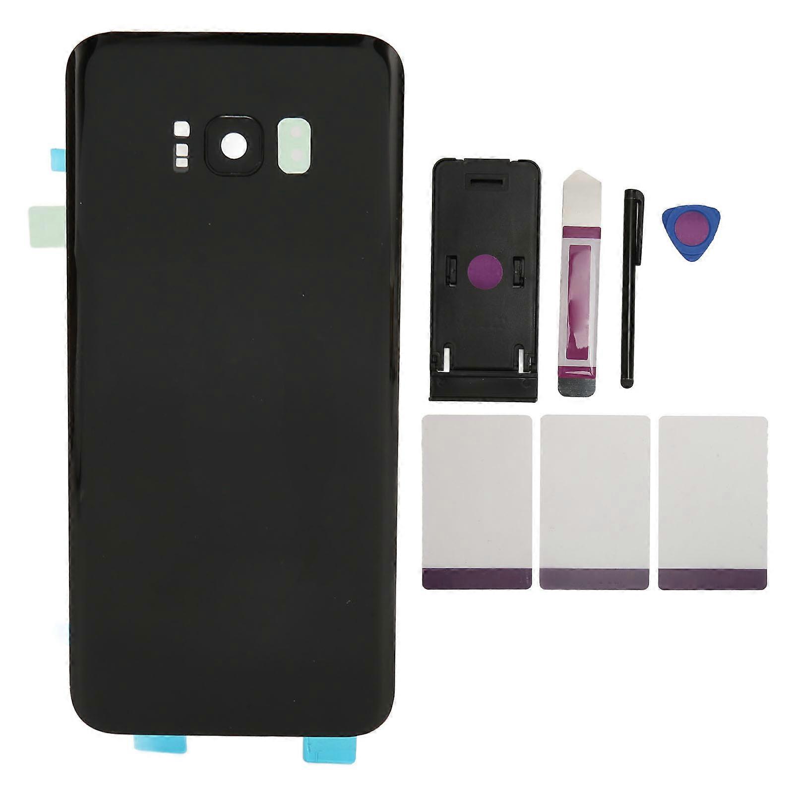 Mobile Phone Replacement Cover Housing Back Door Panel with Pre Installed Camera Lens Tape Stylus Bracket for S8+Plus