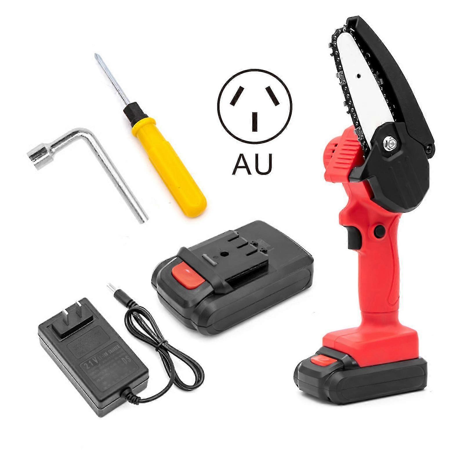 Mini tronçonneuse électrique sans fil rechargeable, scie à bois, scie électrique à une main