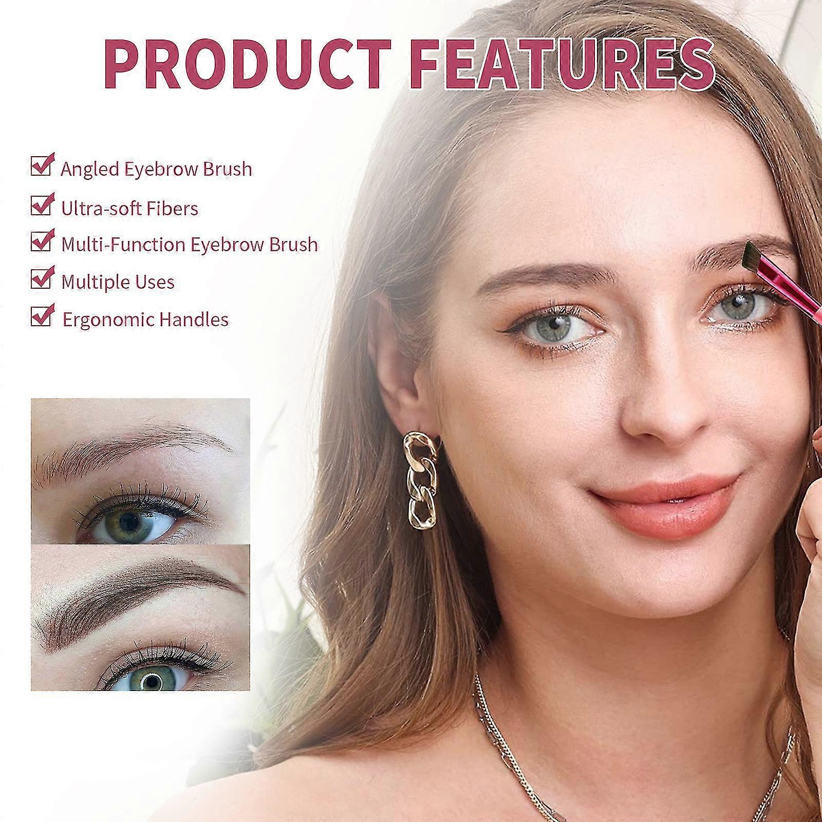 多機能アイブロウペンシル、スムース、カラー保持、立体、ナチュラル、防水、防汗、汚れなし、極細アイブロウペンシル2p