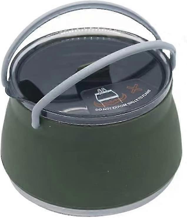 Small Collapsible Boiling Water Pot,silicone(dark Green)