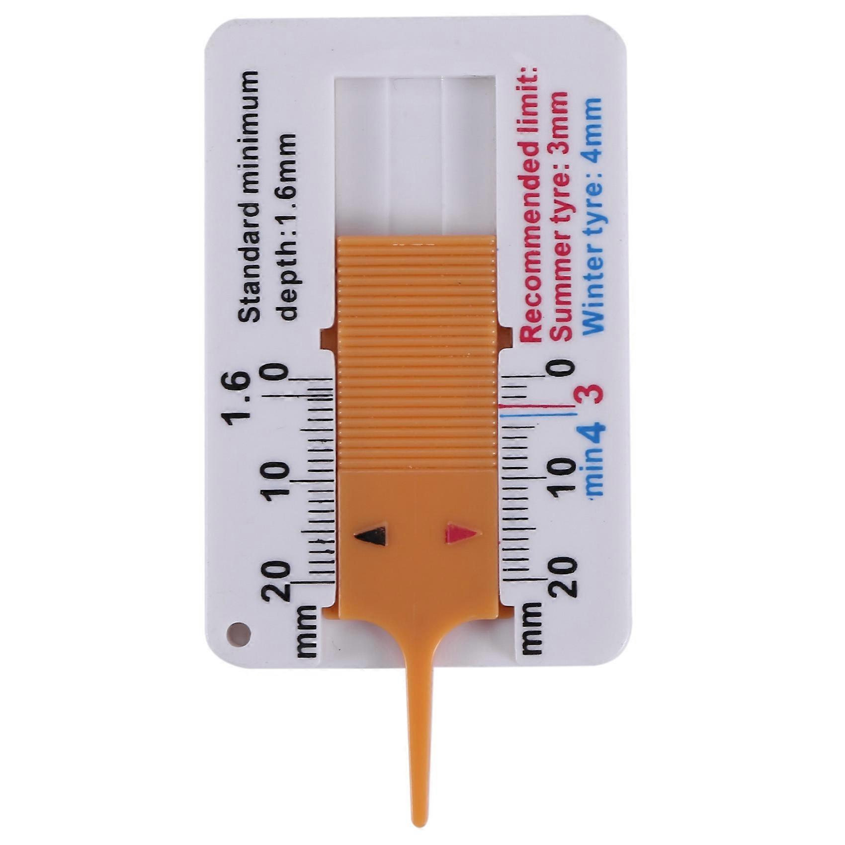 4Pcs Tyre Tread Depthometer 0-20mm Auto Car Tyre Tread Depth Gauge Caliper Tire Ruler Vernier Depth Indicator