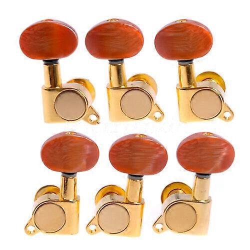 String Enclosed Tuning Pegs Tuners Buttons Machine Head Kit For Acoustic Guitar