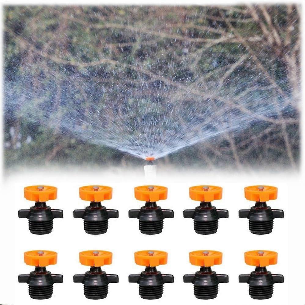 10xAuto Rotating Sprinkler Heads,Micro Sprinkler 360 Degree Rotation for Garden,100%New