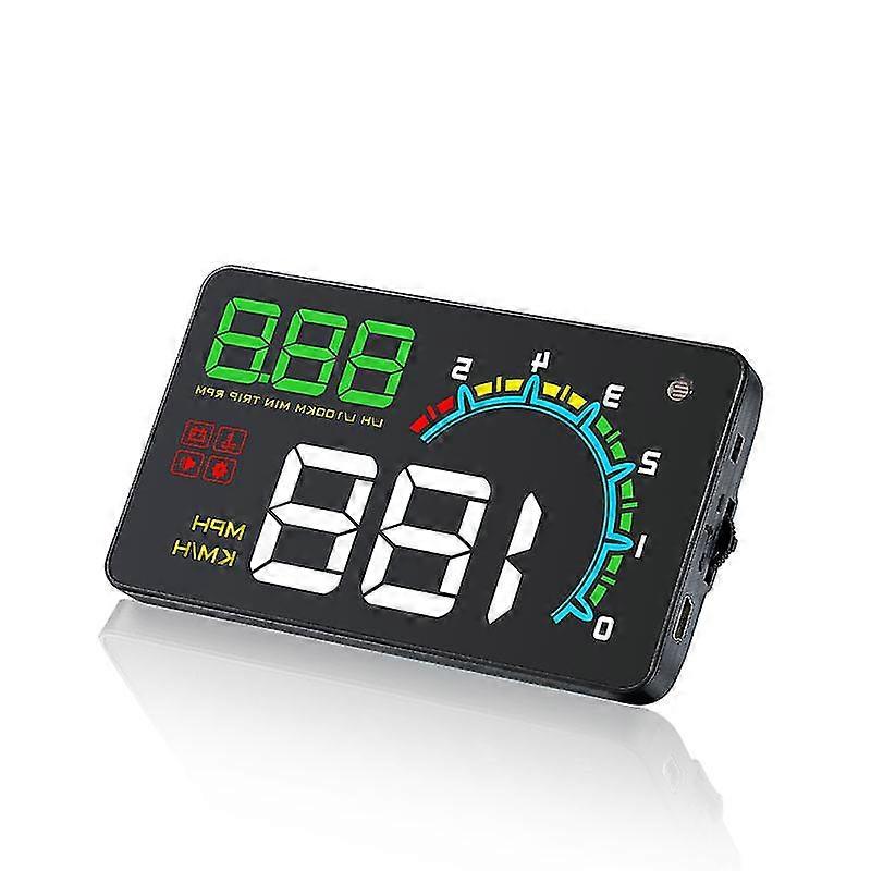 Zqkj D3000 Eobd Obd2 Car Head Up Display Windshield Projector Alarm Digital Speedometer Auto Electronics Accessories Lcd Hud