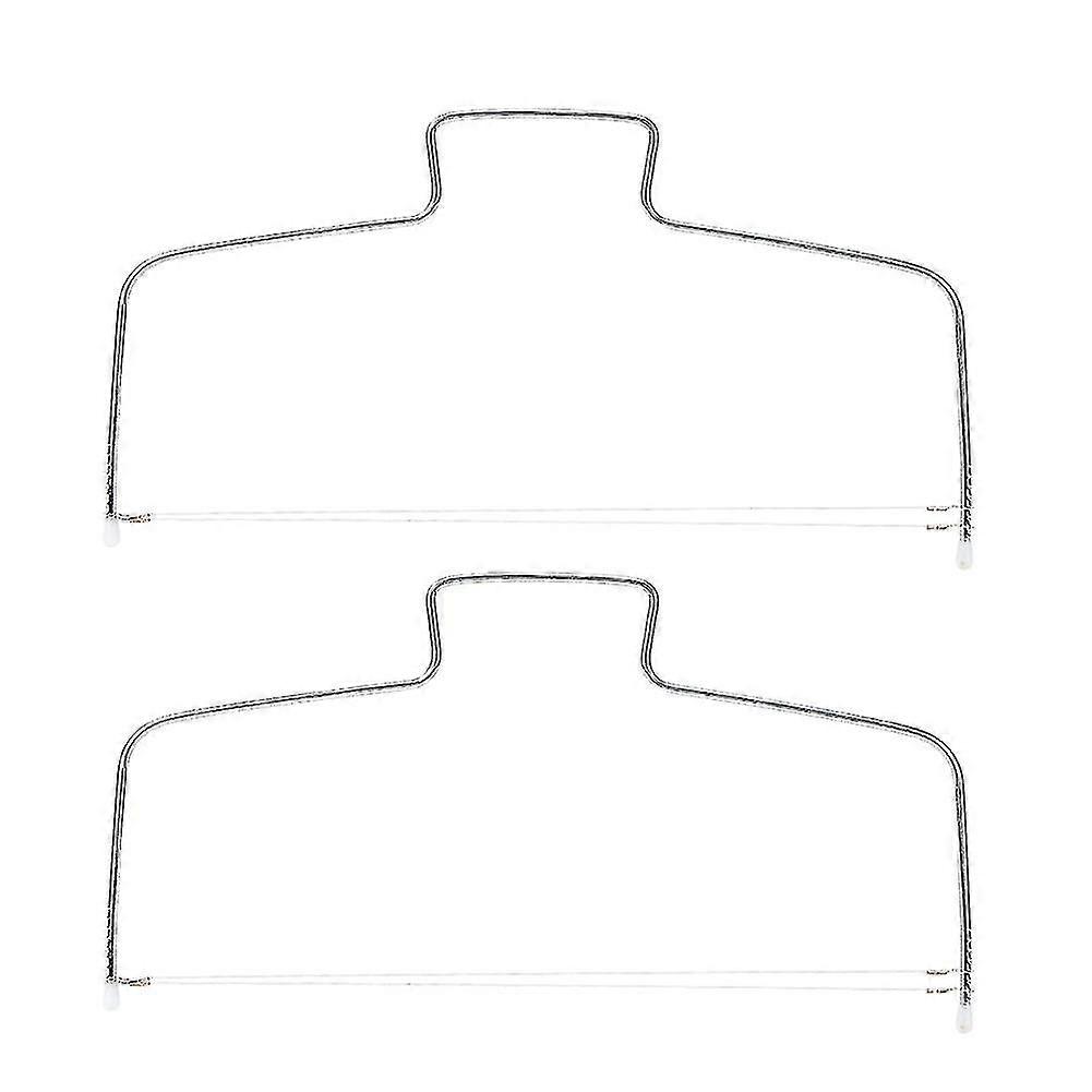 Stainless Steel Adjustable Cake Cutter Slicing Tool - Double Wire Design (2pcs)