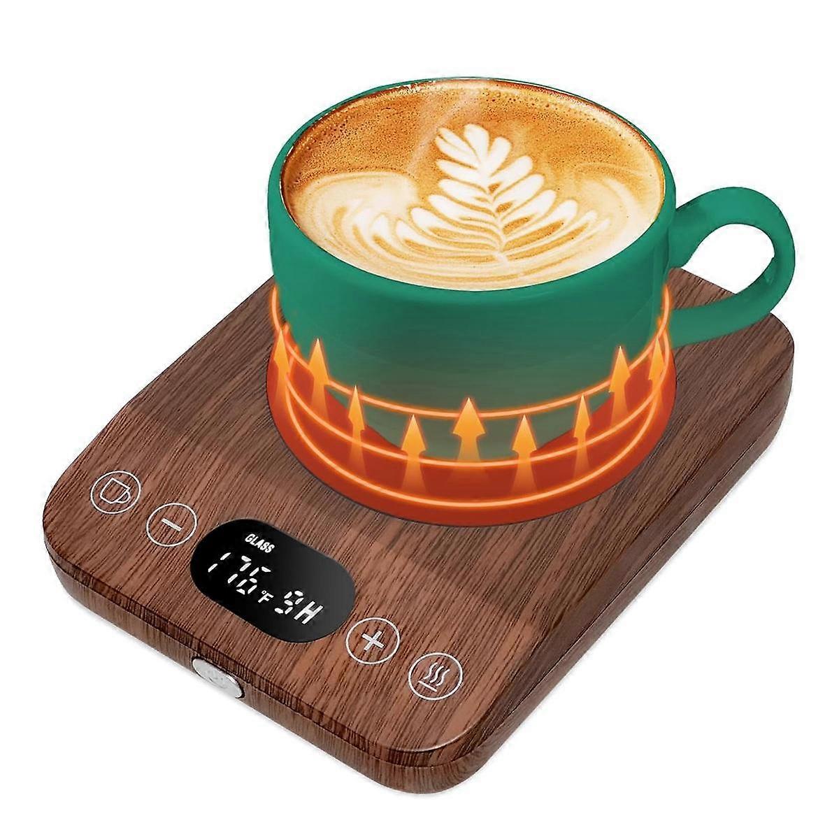 , Auto On/Off Upgrade -Induction Mug Warmer for Desk with 9 Temperature Settings,1-9 Timer EU Plug