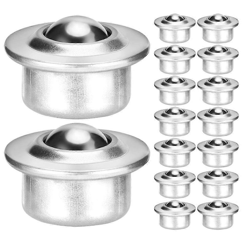 16pcs rolamento de rolo 5/8 polegadas móveis rodízio giratório rolamento de esferas rolo de esferas