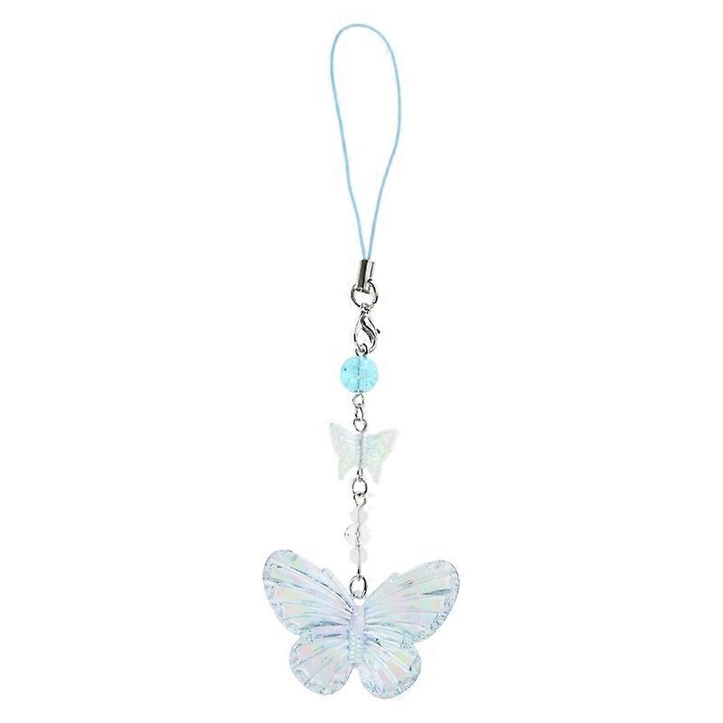 Y2K Butterfly Phone Pendant Keychain Backpack Charm Butterfly Phone Charm