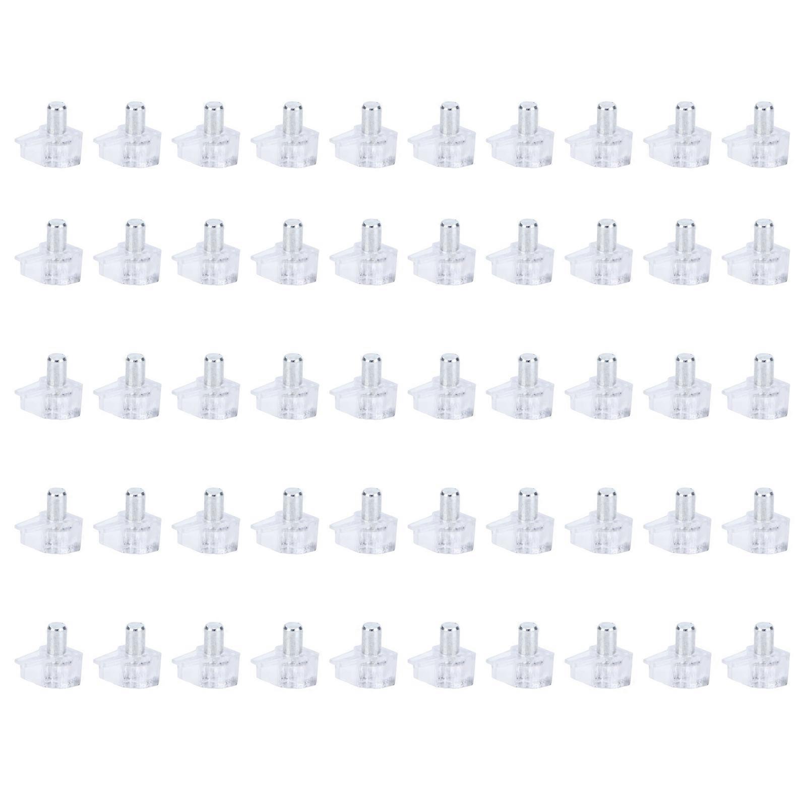 50PCS σαφής υποστήριξη ραφιών μανταλάκια κάτοχος ραφιών καρφίτσες βραχίονα κλιπ κατόχου επίπλων υλικού επίπλων