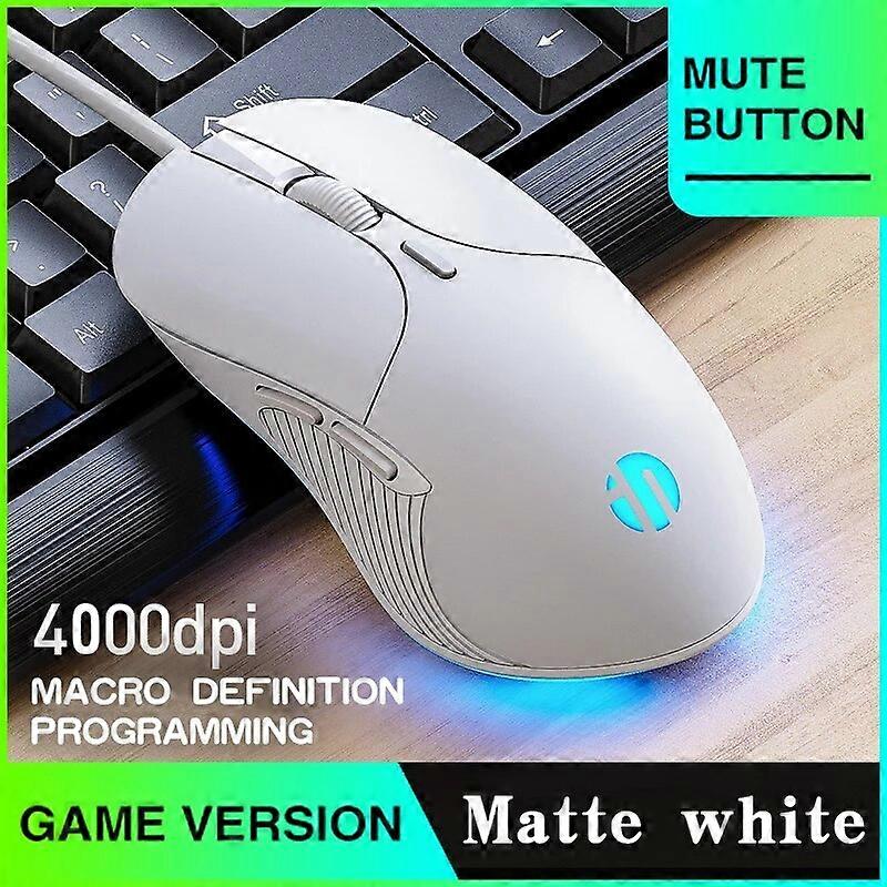 Profession Wired Gaming Mouse 6 Buttons 4000 DPI LED Optical USB Computer Mouse For PC laptop Gamer Mice Mute Wired Mouse Mice & Trackballs
