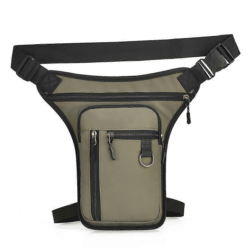 Multifunctional Men Drop Leg Belt Bag Waterproof Molle Thigh Waist Fanny Pack Carbon Texture Pouch for Outdoor Hiking Motorcycle