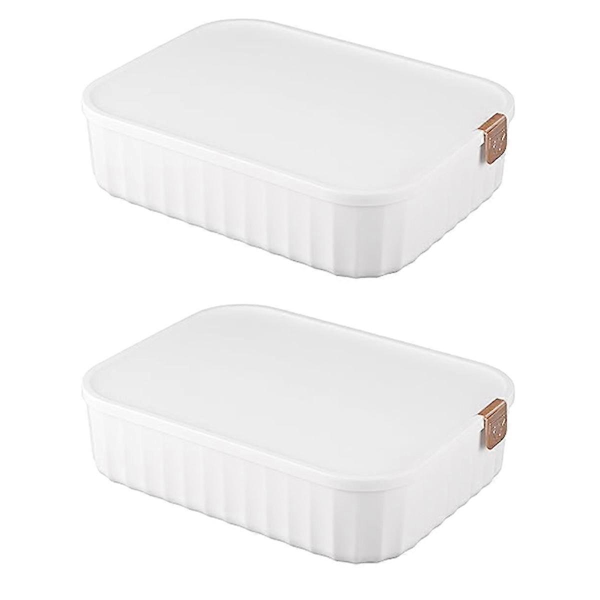 10 celle Sock Organizer Divisori Salvaspazio Calzini Organizzatore Cassetto, Moderno Forniture Semplici Bianco