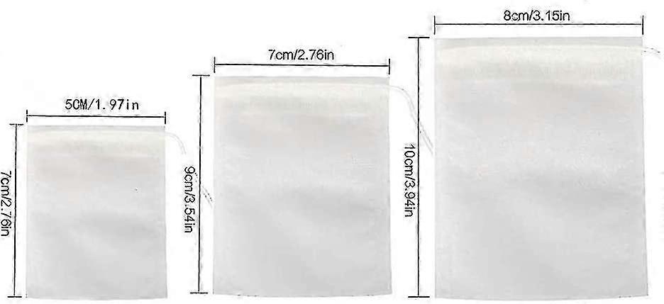 300pcs Non-woven Disposable Tea Bag Empty Tea Bags With Drawstring Teabag Refill