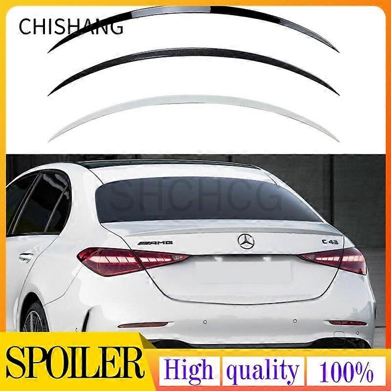 High Quality Rear Spoiler Wing Trim Diffuser Trunk Boot Lip Exterior Part Splitter For New Mercedes Benz C class W206 2021 2022Motorcycle Neck Braces