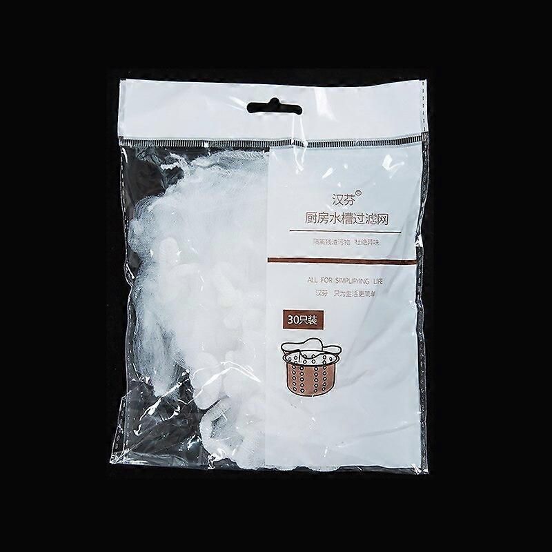 100PCS Disposable Sink Filter Bag Sewer Hair Filter Elastic Polyester Mesh Bag Floor Drain Sink Garbage Filter Kitchen CleaningCraft Pipe Cleaners
