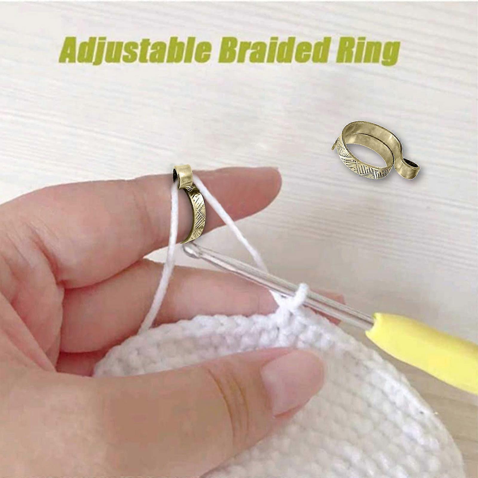 Einstellbare Strickschleife Häkelschleife Strickzubehör Strickring Einstellen