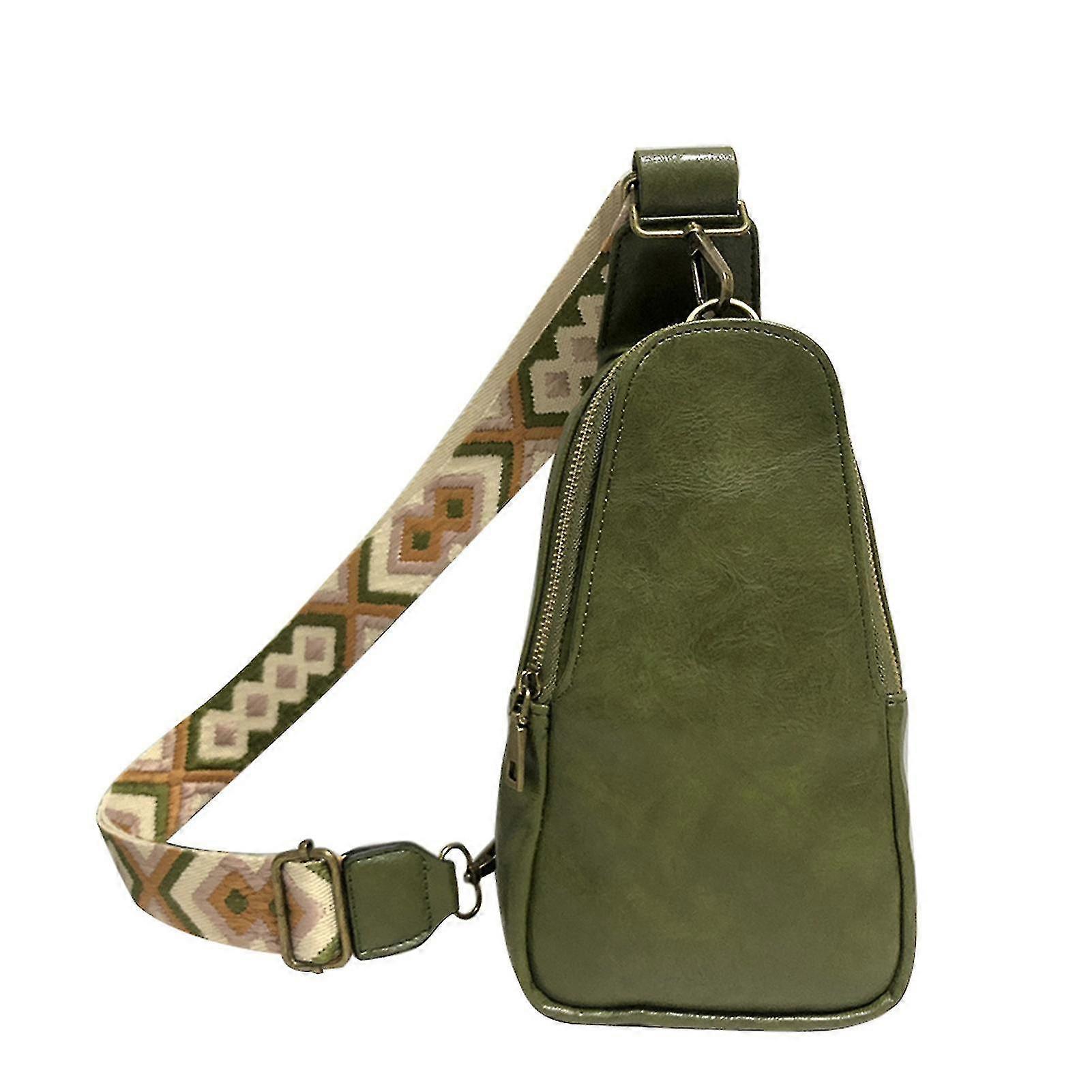 Femei Sling Bag Bohemia Piele Sling Poșetă de călătorie Drumeții Cufăr Daypack-yvan