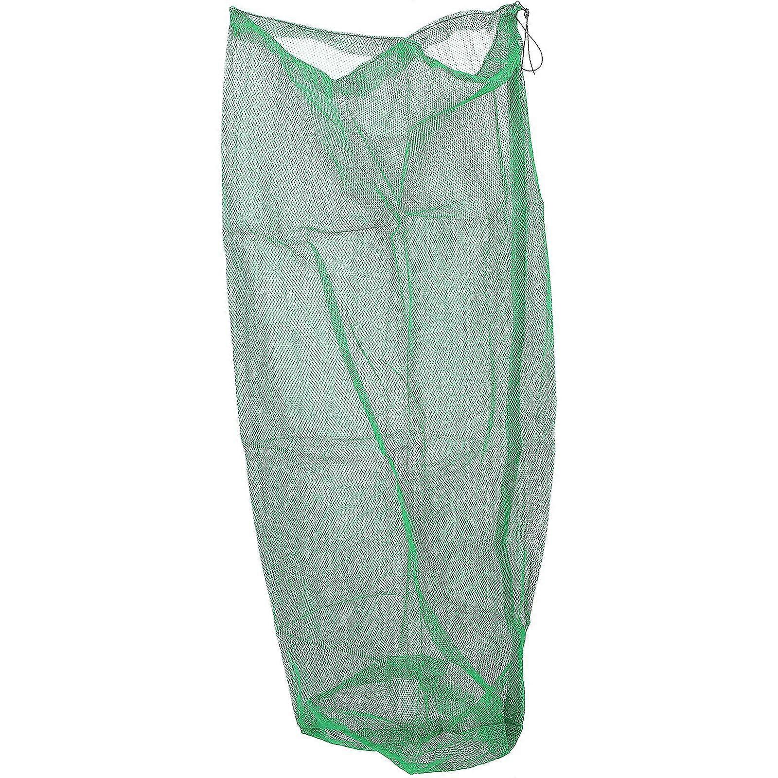 Large Capacity Fish Net Outdoor Fishing Net Bag Drawstring Fishing Pouch Fishing Accessory Z