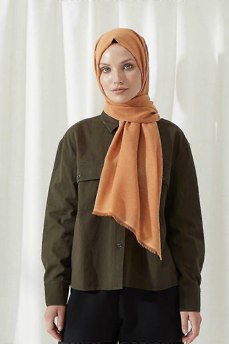 Miray Bamboo Cotton Shawl Orange