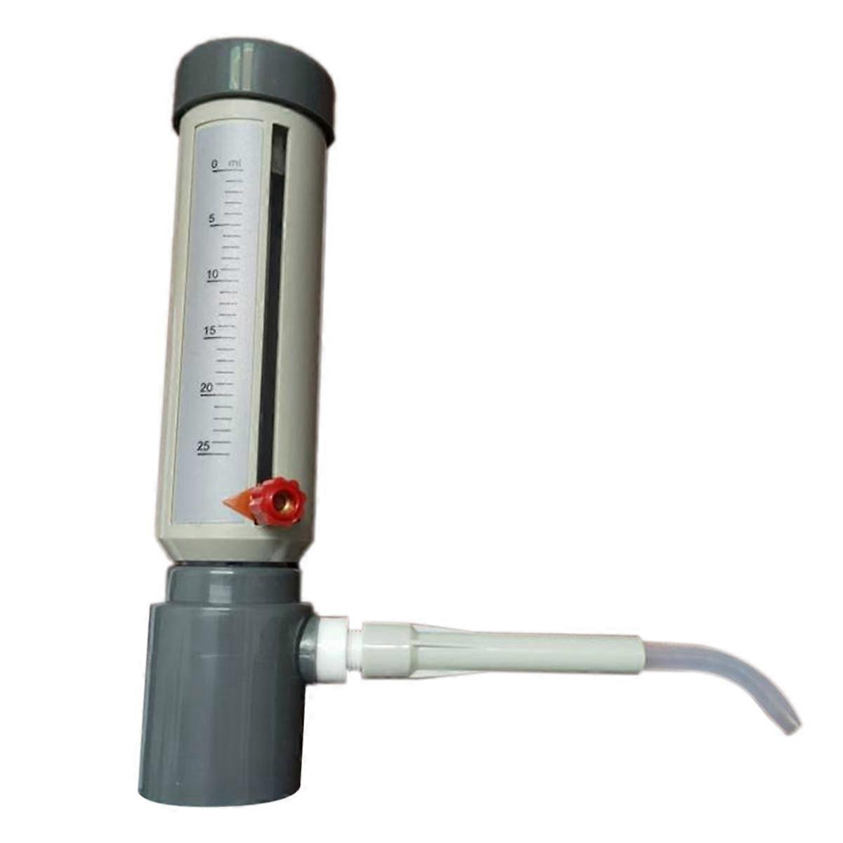 Dispenser per flaconi da laboratorio Dispenser di liquidi semiautomatico economico Tipo di manicotto 5-25 ml Sommatore di liquidi regolabile