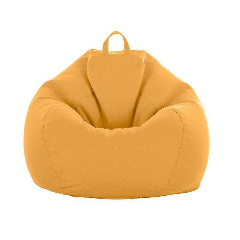 Keine Füllung Sitzsack Waschbare faule Sofa Tuch Sitzsack Stuhl Bedeckung-5sizes-Kurkuma