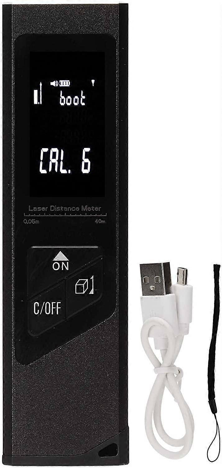 Laser Range Finder 40M USB Charging Range Finder Infrared Laser Range Finder Black