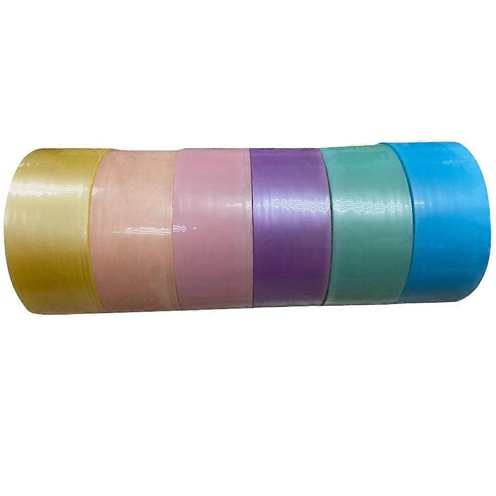 6 Rolls of Adhesive Tapes Colored Tapes DIY Sticky Tapes Colored Sticky Ball Tapes Relaxing Tapes