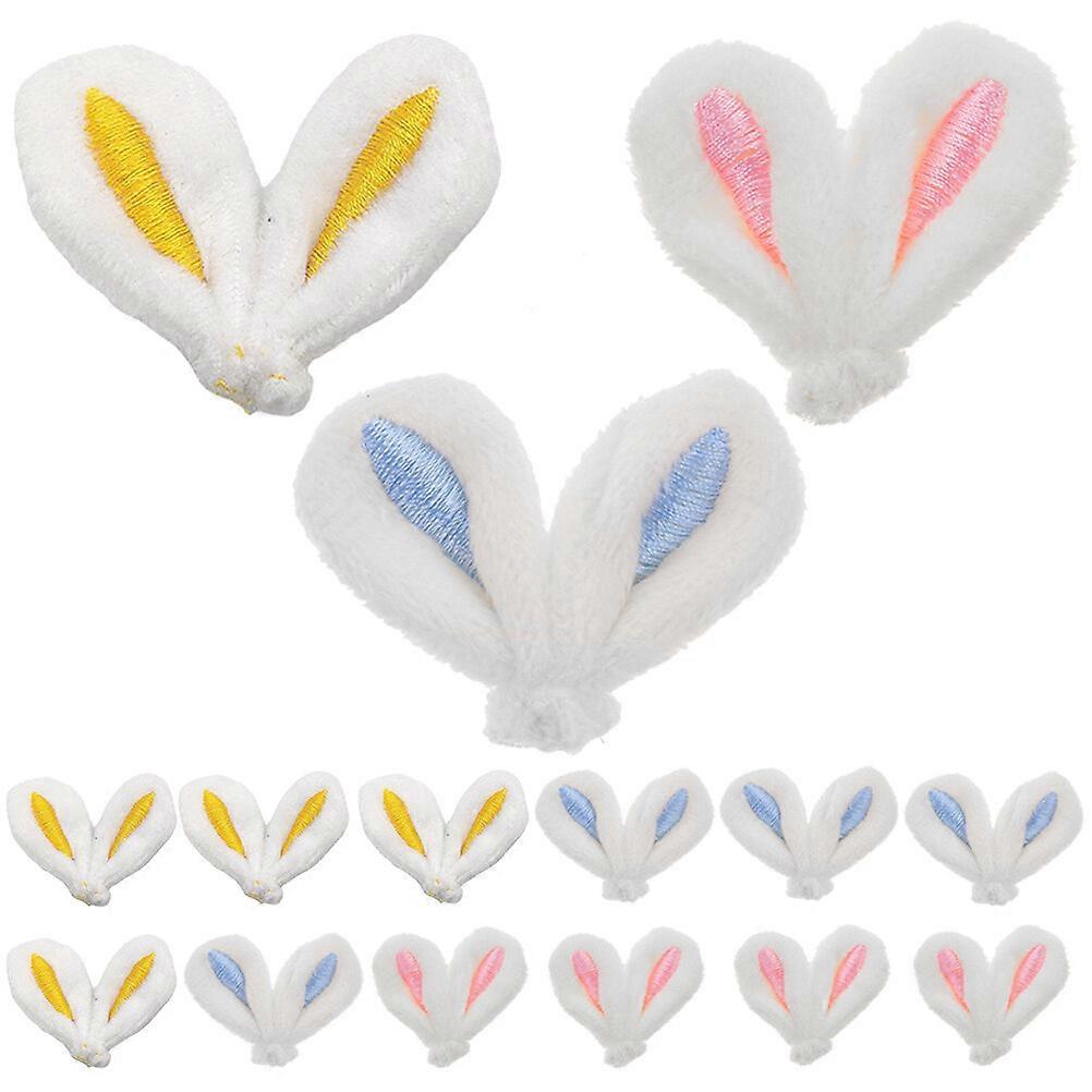 30pcs Mini Épingle À Cheveux En Peluche Fabrication Oreille De Lapin Pince À Cheveux Accessoires Oreilles De Lapin pour L’artisanat