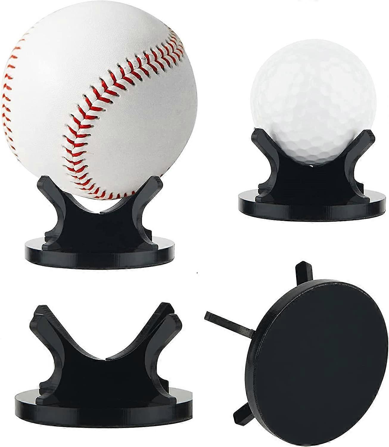 2 Pack Acrylic Easel Stands Display Holder Ball Stand Holder Storage Rack for Displaying Sports Baseball Golf Ball Softball Volleyball Tennis Rugby 2