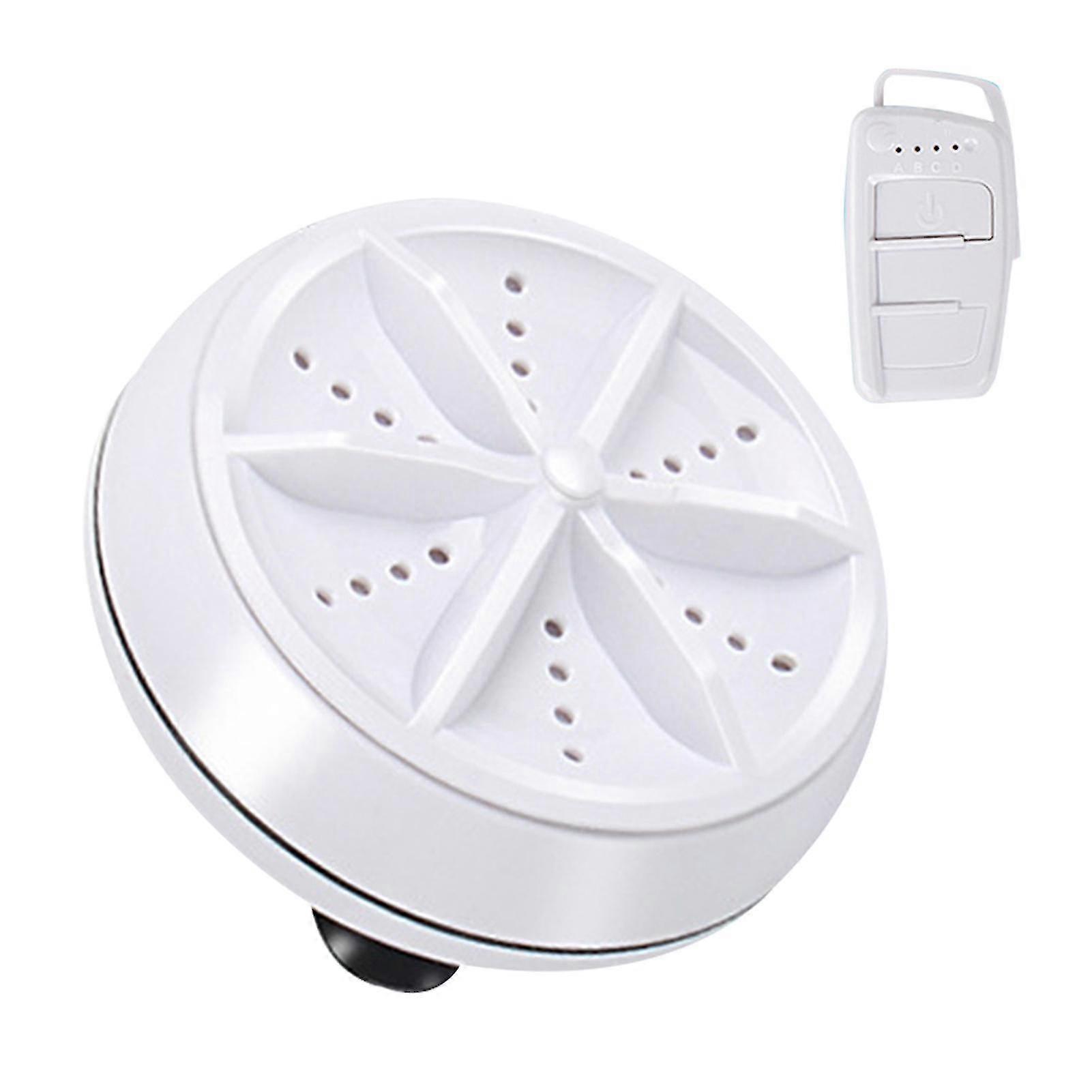 Multifunctional Ultrasonic Washing Machine 9cm Round Mini Portable Cleaning Tool-MXBC