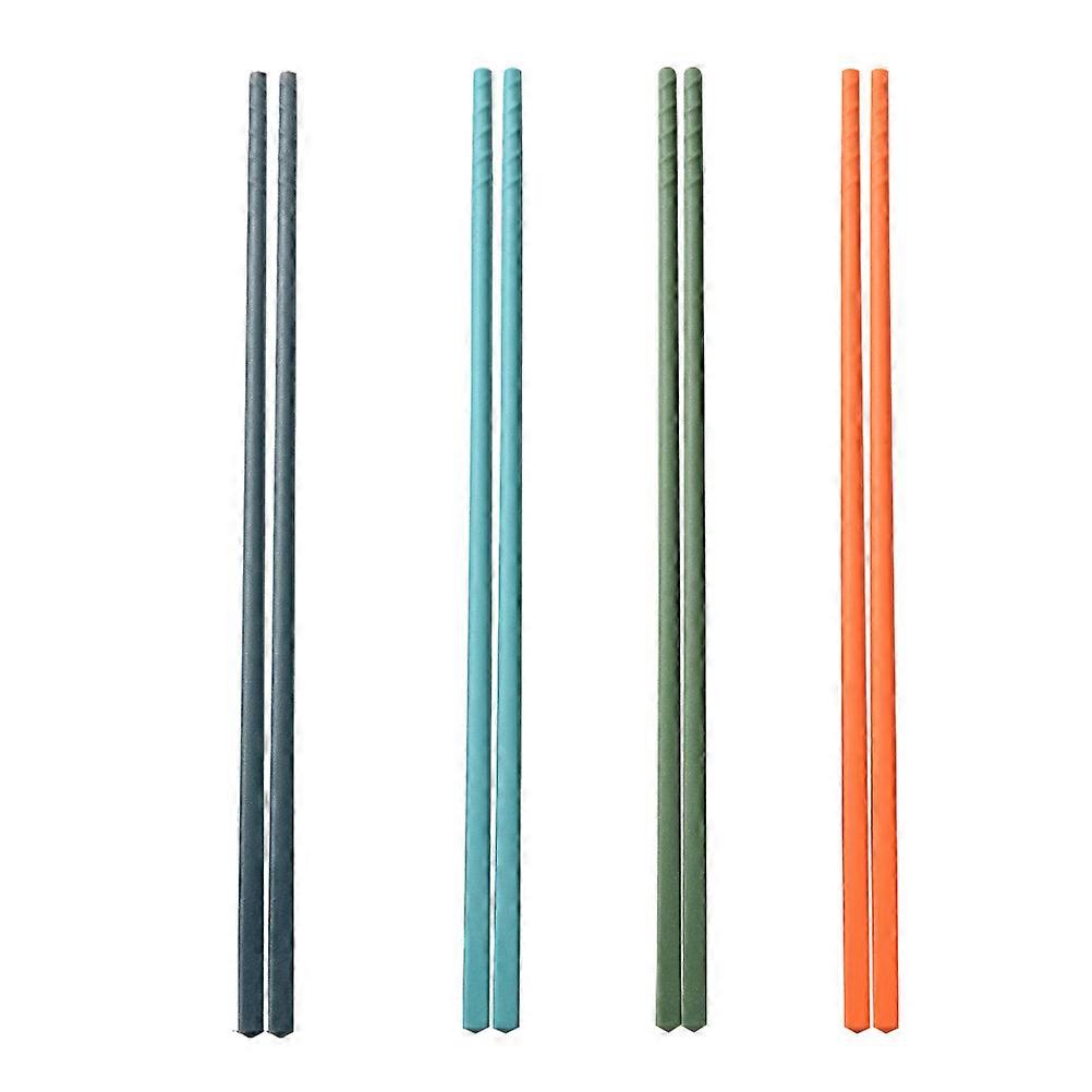 4 Pairs Portable Chopsticks Chopsticks Set Silicone Utensils Travel Utensil Set Chinese Chopsticks Dinning Chopsticks