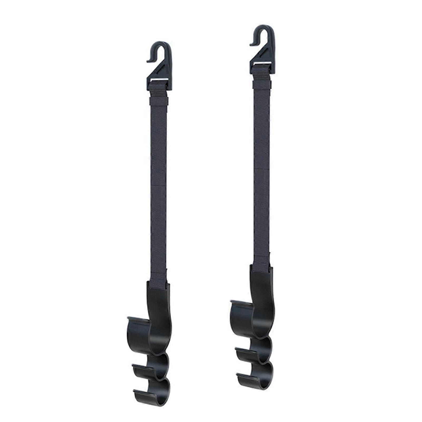 2Pcs Back Seat Hooks Adjustable Good Load-Bearing Quick Release Anti-deformed Wide Application Universal Interior Auto Vehicle Car Headrest Hooks Car