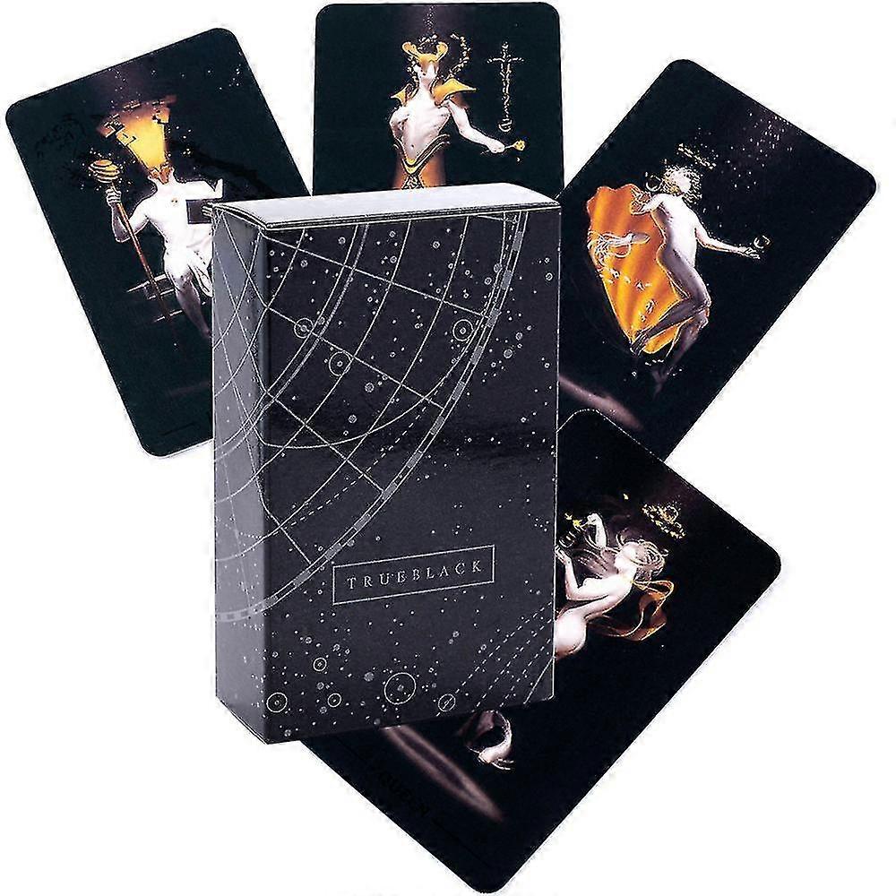 Real Black Tarot Board Game Cards