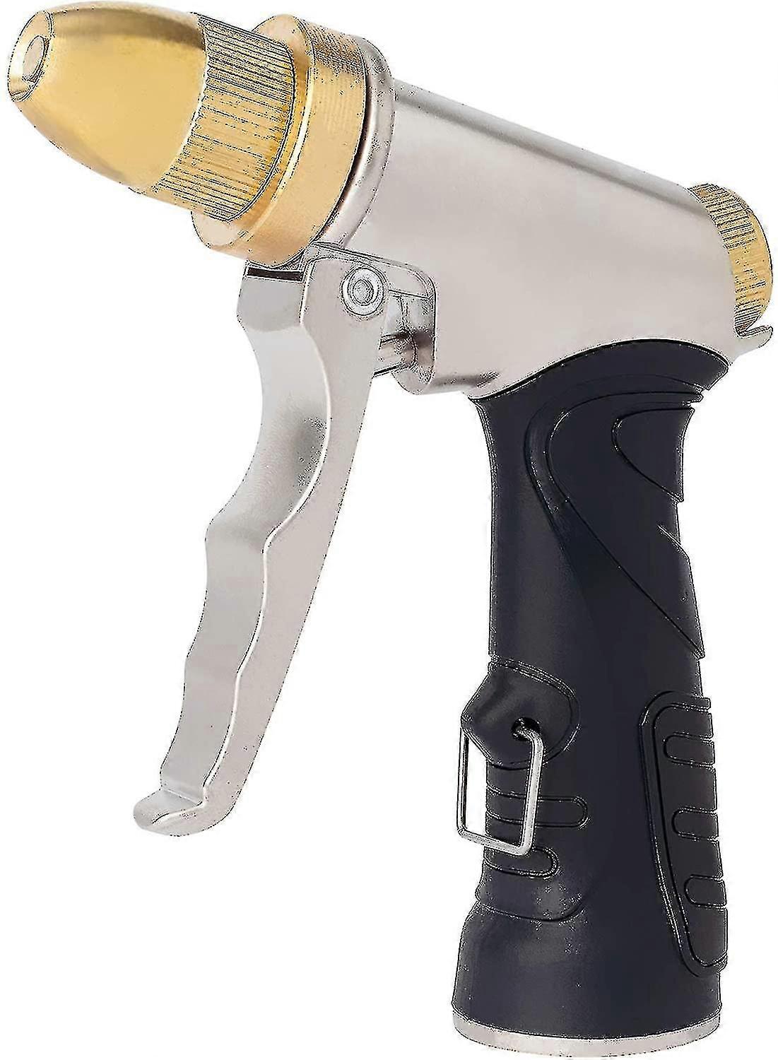 Ακροφύσιο μανικών κήπων 4 τρόποι βαρέων καθηκόντων υψηλό ακροφύσιο μανικών μετάλλων υψηλής πίεσης με αντιολισθητικό