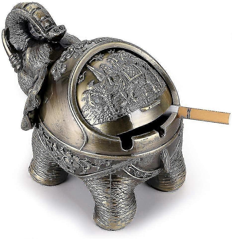 Retro Elephant Shaped Desktop Ashtray