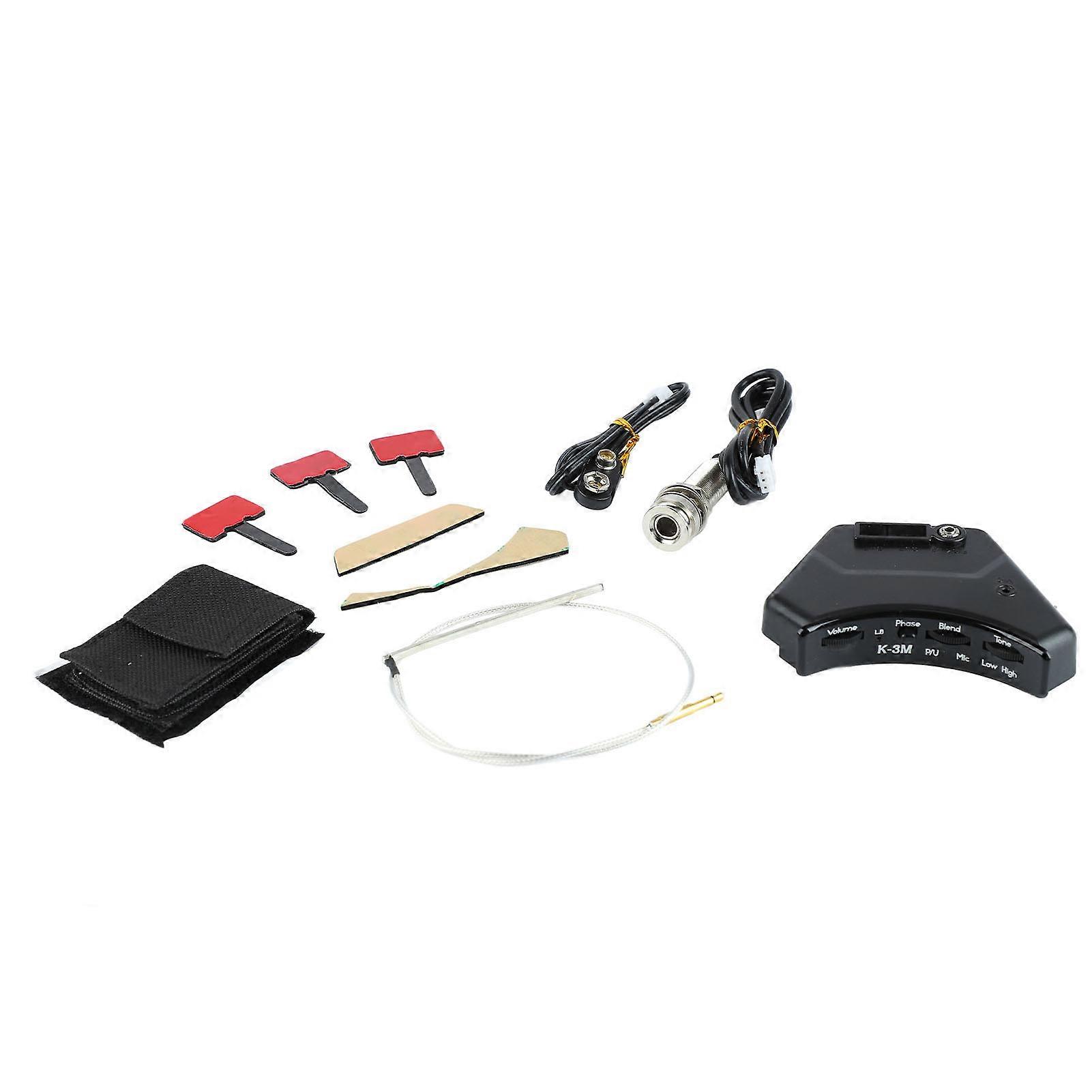 Ισοσταθμιστής μικροφώνου Piezo Pickup Sound Hole για ακουστικά λαϊκά αξεσουάρ κιθάρας