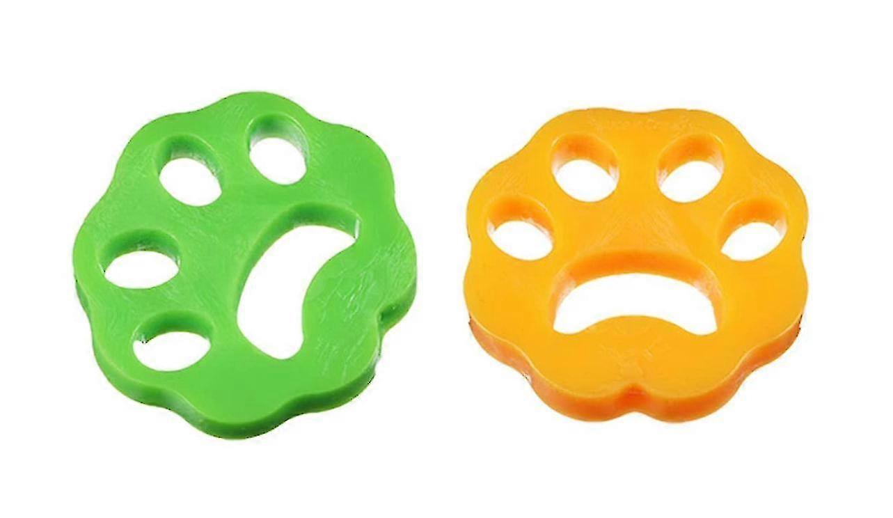 2pcs Laundry Balls For Removal Pet Hair Plum Shape