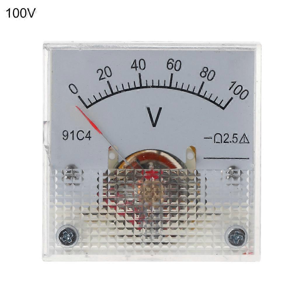  10 Types Pointer Voltmeter for DC Square Analog Volt Pointer Needle Panel Meter