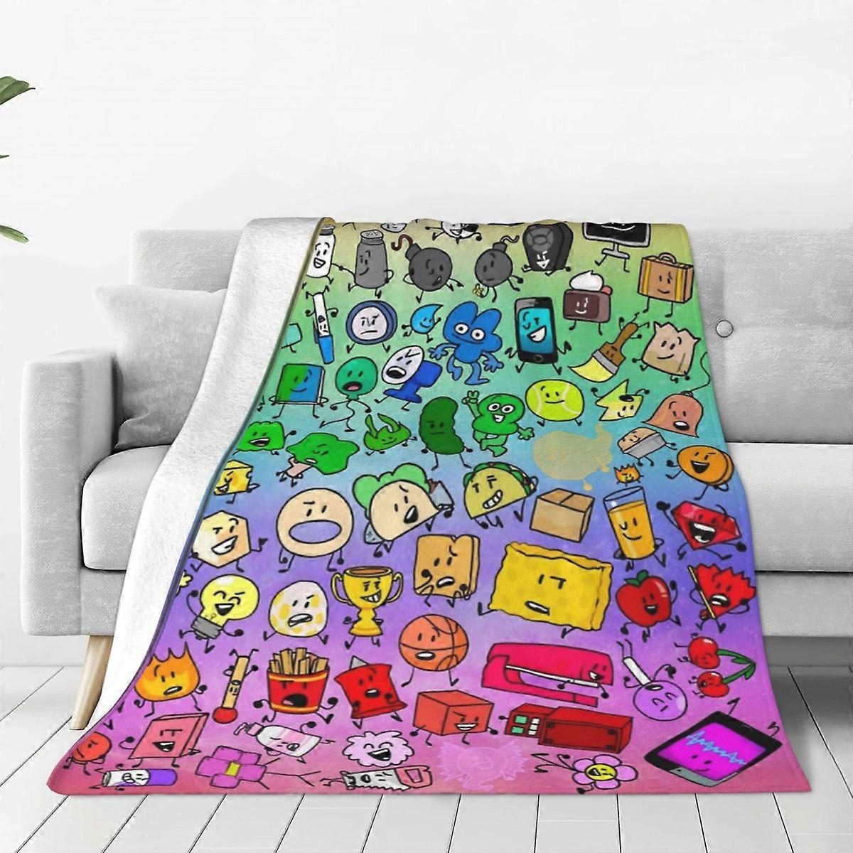 v1382 Tæpper BFDI livløs sindssyge regnbue super varm tæppe picnic plys sengetøj kaster sofa seng flannel sengetæppe sovesofa sengetæppe tæpper vv13
