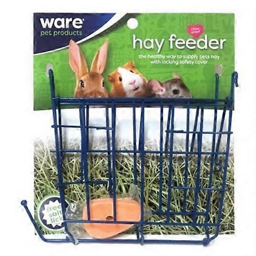 Ware Manufacturing Hay 小动物饲料器带盐舔，1 个