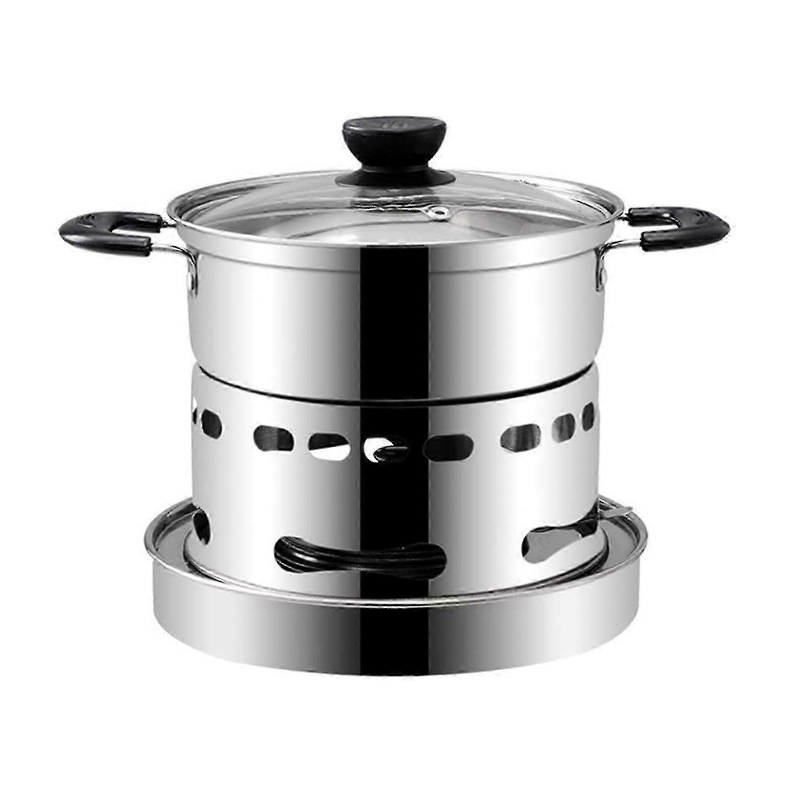 Cooker For Indoors, Stainless Steel Spirit Cooker, Portable Cooker, Easy To Carry, Suitable For Indoor And Camping