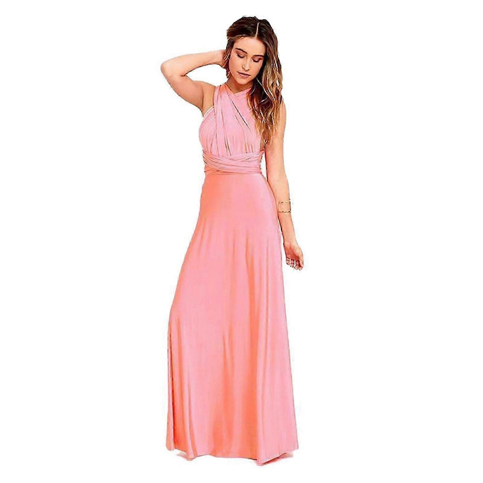 Women's Evening Multi Way Wrap Bridesmaid Formal Long Maxi Convertible Dress  | Fruugo NO