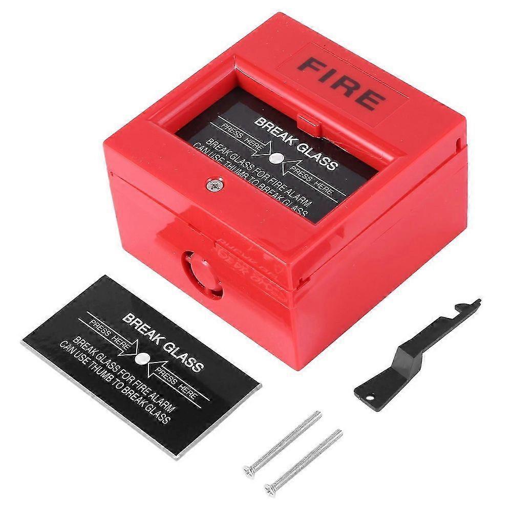 AC 250V / 12V DC 12V قابلة لإعادة الضبط دليل نقطة الاتصال إنذار الحريق محطة سحب
