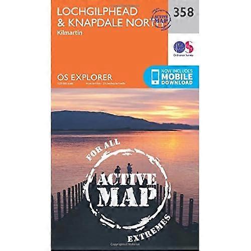 OS Explorer Map Active (358) Lochgilphead and Knapdale North (OS Explorer Active Map)