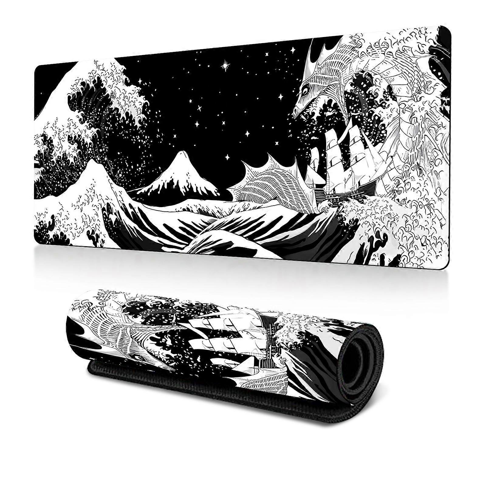 Big Wave Gaming Mouse Pad Non-Slip Rubber Desk Mat 300x600x2mm