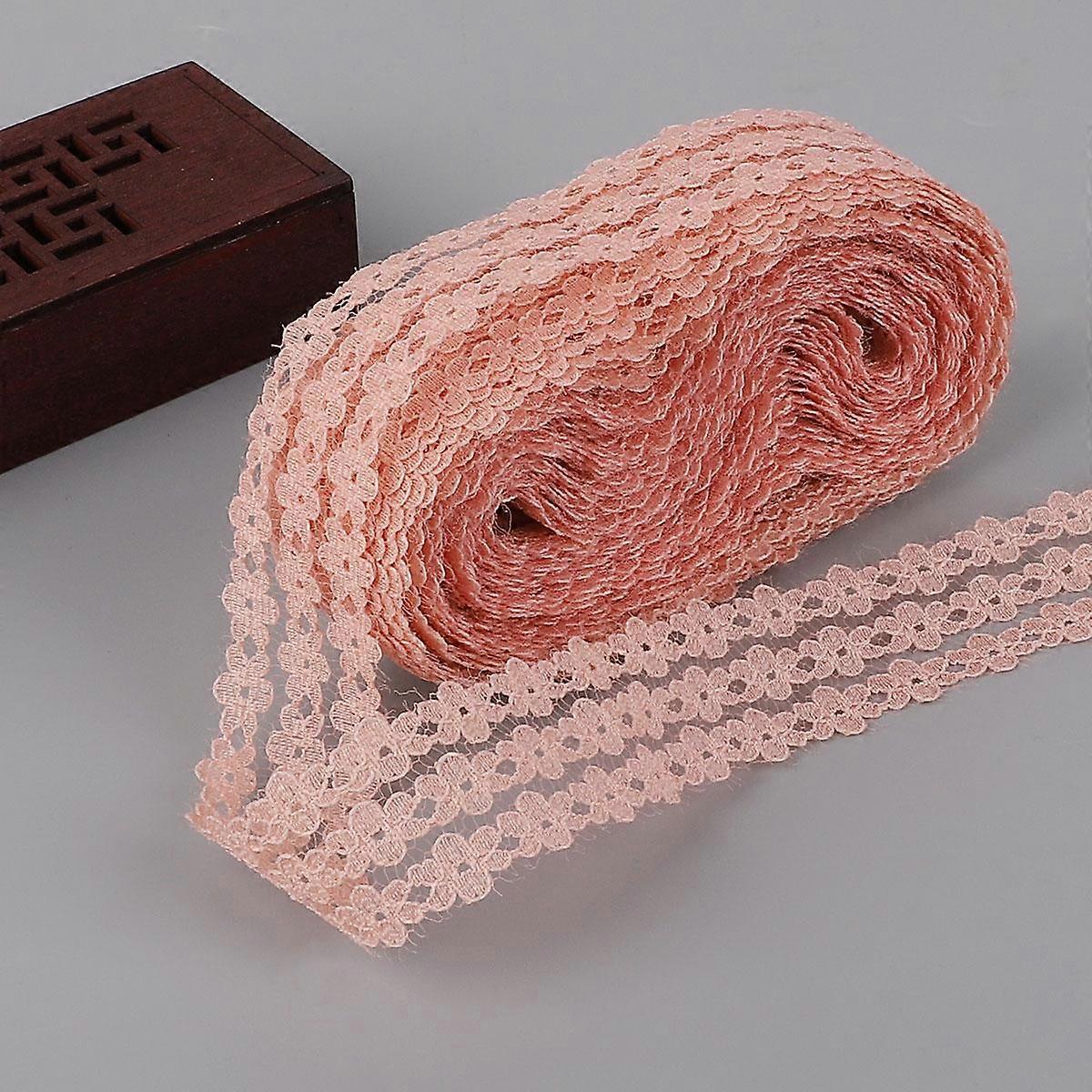 10 Yard 2.5cm Handicrafts Embroidered Net Lace Edge Trim Ribbon DIY Crafts