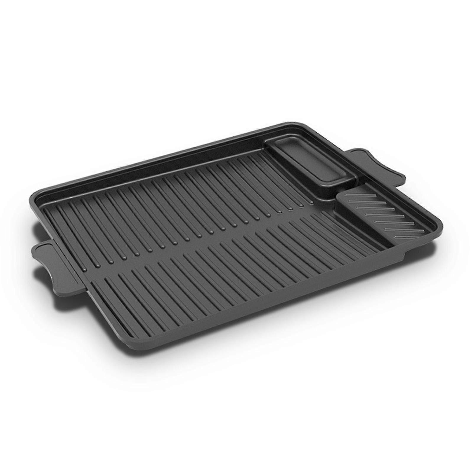 Outdoor Baking Pan Rectangular Non-stick Frying Pan Baking Pan Barbecue Supplies