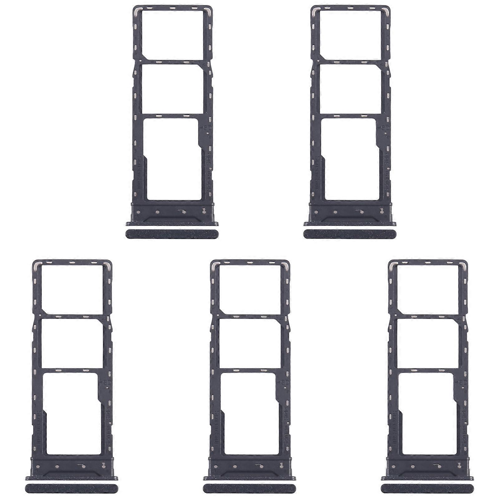 For Infinix Hot 30 Play NFC X6835 5pcs SIM Card Tray + SIM Card Tray + Micro SD Card Tray