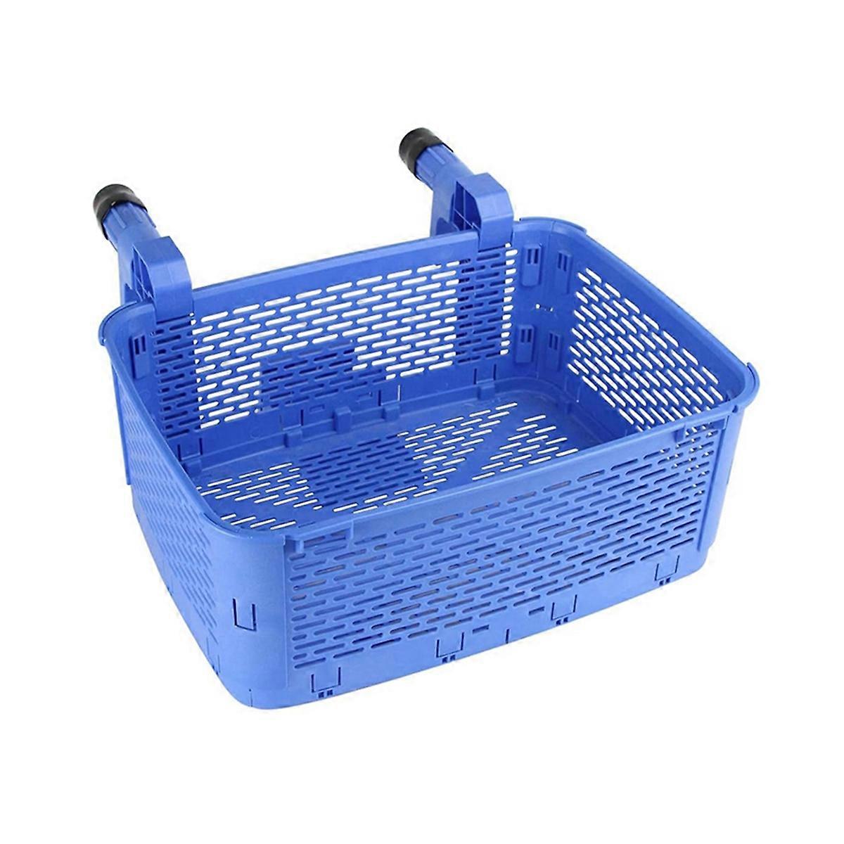 Thickened Poolside Storage Basket with Adjustable Handle - Multi-Functional Pool Accessories (Robin