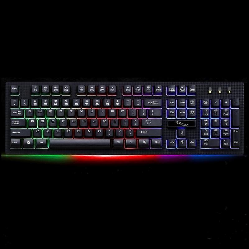 ZGB G20 104 Keys USB Wired Mechanical Feel Glowing Computer Keyboard Gaming Keyboard